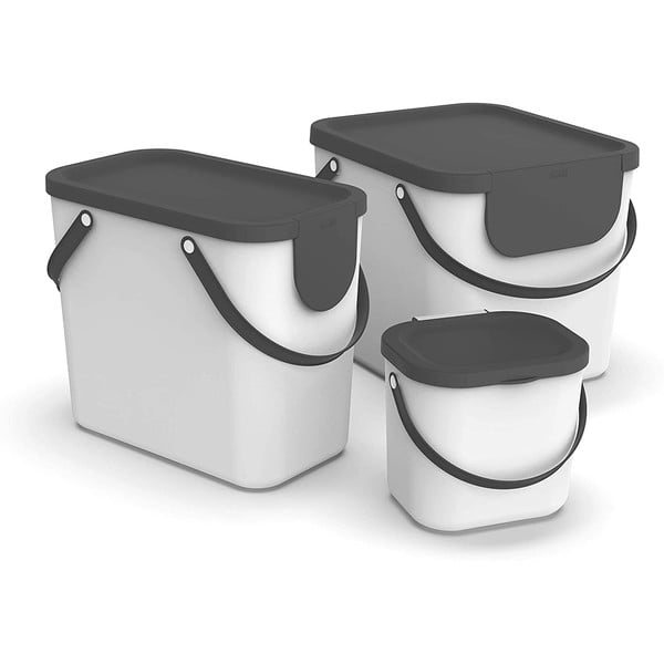 Bílá nádoba na kompostovatelný odpad 6 l Albula - Rotho-image-3