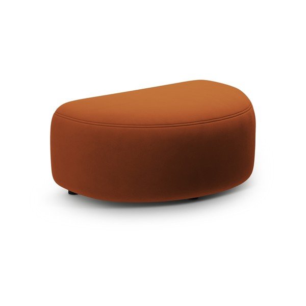 Sametová podnožka v terakotové barvě Kate – Micadoni 