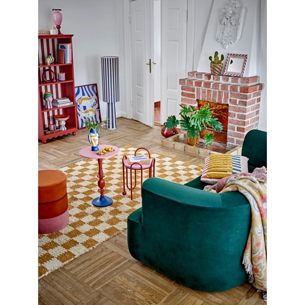 Růžová skleněná váza (výška 34 cm) Frills – Bloomingville-image-1