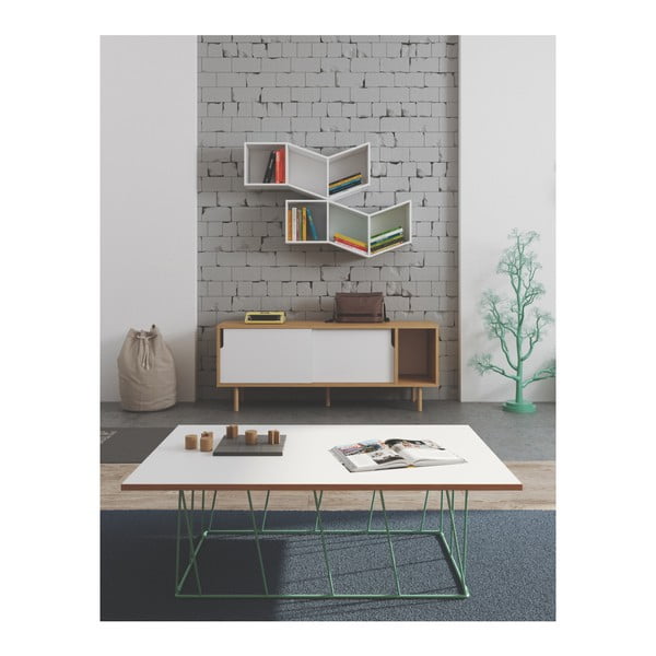 Bílá komoda TemaHome Dann Oak-image-2