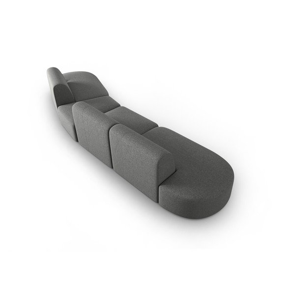 Šedá žinylková pohovka pravý roh 428 cm Paolo – Milo Casa-image-3