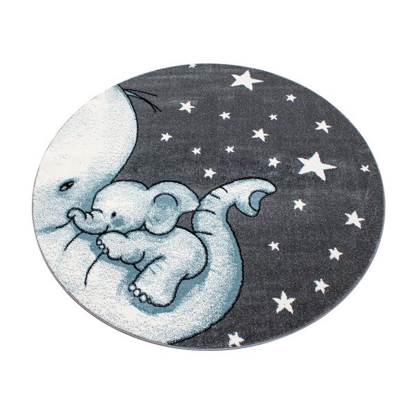 Modro-šedý dětský koberec ø 120 cm Kids – Ayyildiz Carpets