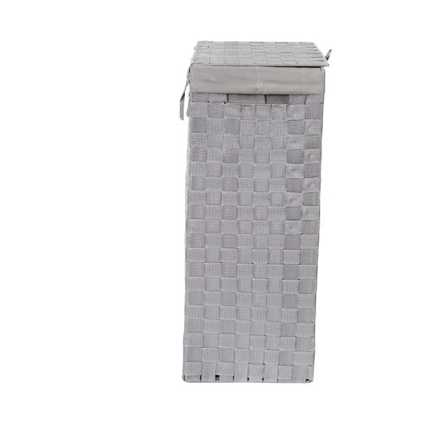 Šedý koš na prádlo s víkem Compactor Laundry Basket Linen, výška 60 cm-image-3