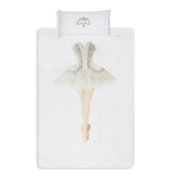 Bavlněné povlečení na jednolůžko Snurk Ballerina, 140 x 200 cm