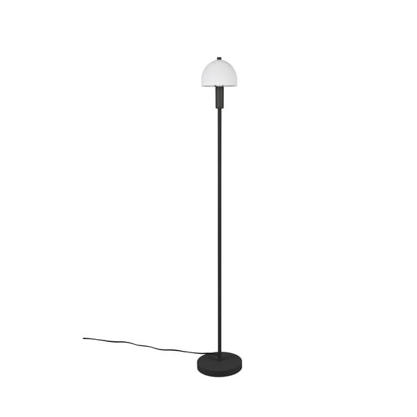 Černá stojací lampa se skleněným stínidlem (výška 120 cm) Glenn – Trio-image-2
