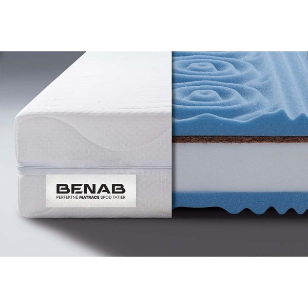 Středně tvrdá/extra tvrdá pěnová oboustranná matrace 140x200 cm BonLife HARD – BENAB-image-1