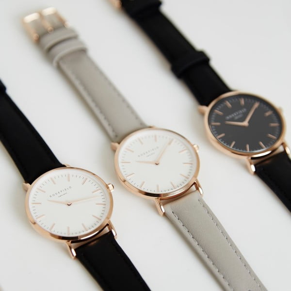 Bílozelené dámské hodinky Rosefield The Bowery-image-1