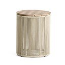 Kulatý zahradní stolek s deskou z akácie ø 40 cm Dandara – Kave Home