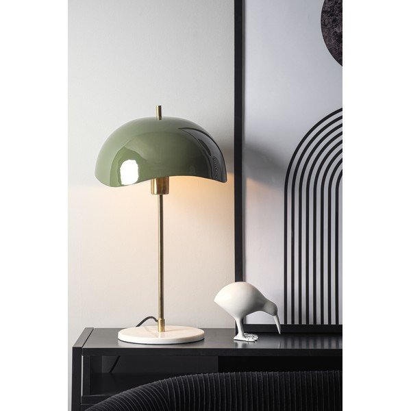 Zelená stolní lampa (výška 56 cm)  Waved Dome – Leitmotiv-image-1