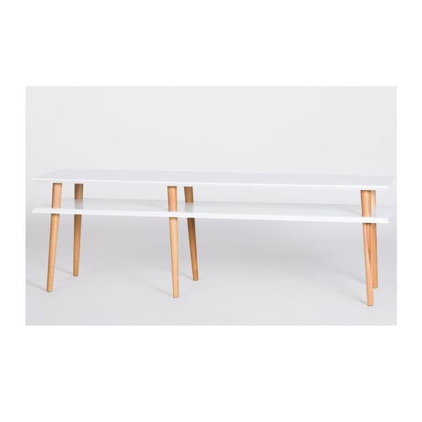 Konferenční stolek Mugo White, 159 cm (šířka) a 45 cm (výška)