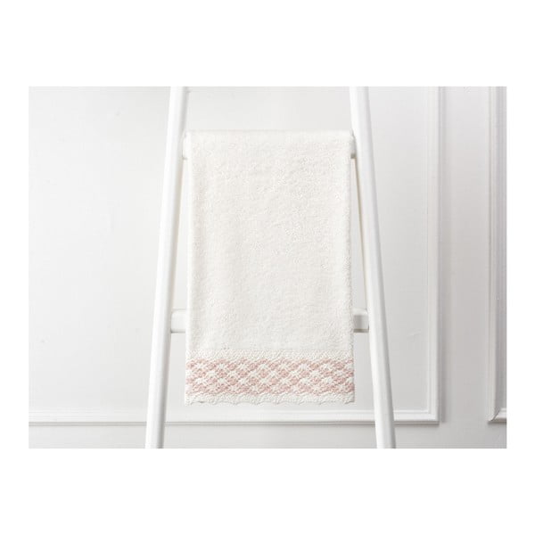 Krémově bílý bavlněný ručník Madame Coco, 50 x 76 cm