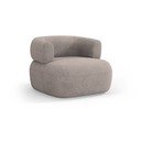 Béžové křeslo z textilie bouclé Jenny – Micadoni Home
