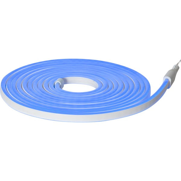 Modrý venkovní světelný řetěz Star Trading Rope Light Flatneon, délka 5 m