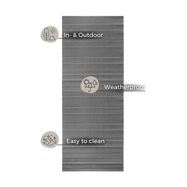 Šedý venkovní běhoun Hanse Home Sunshine, 80 x 200 cm-image-2