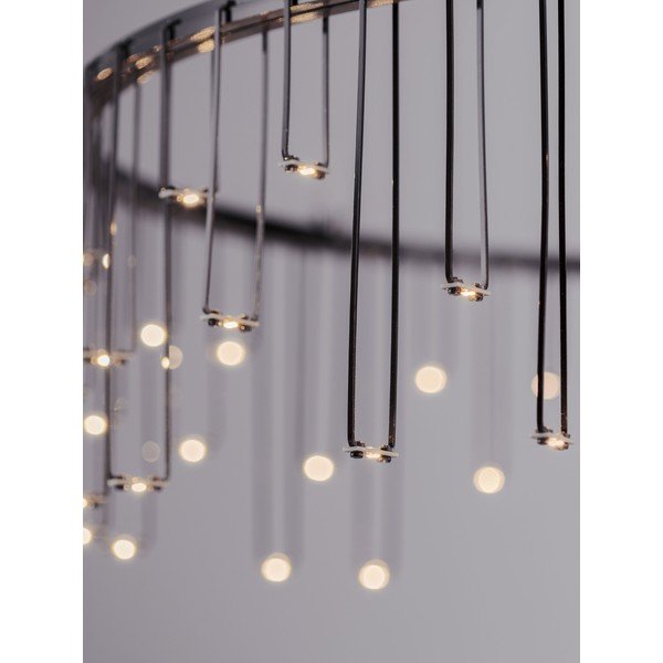 Hliníkové LED stmívatelné závěsné svítidlo v leskle stříbrné barvě ø 65 cm Stellar – Nova Luce-image-2