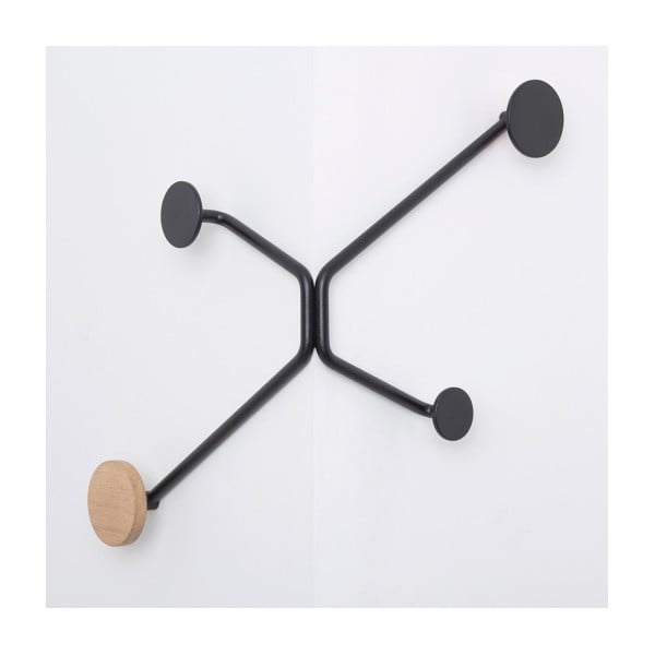 Černý nástěnný věšák na vnější roh Gazzda Hook-image-2