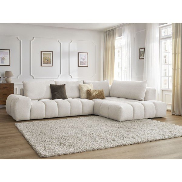 Bílá rohová pohovka (pravý roh) Everest – Bobochic Paris-image-1