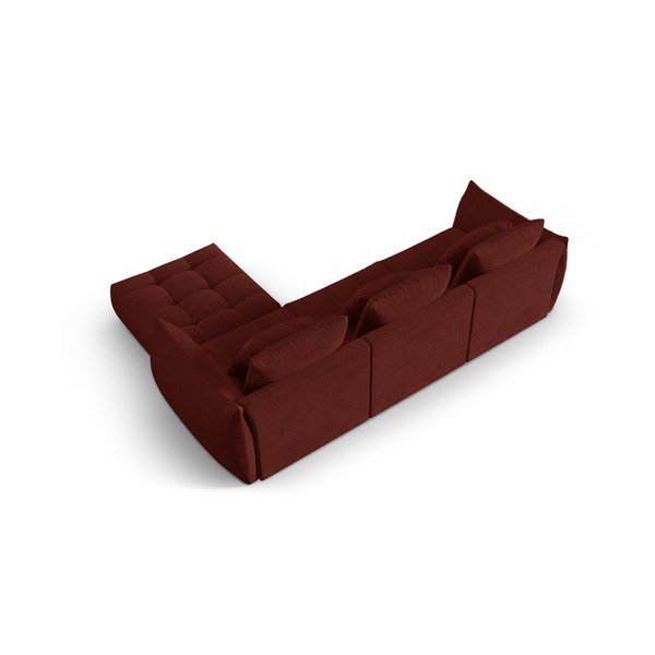 Červená rohová pohovka (variabilní roh) Bloom – Micadoni Home-image-3