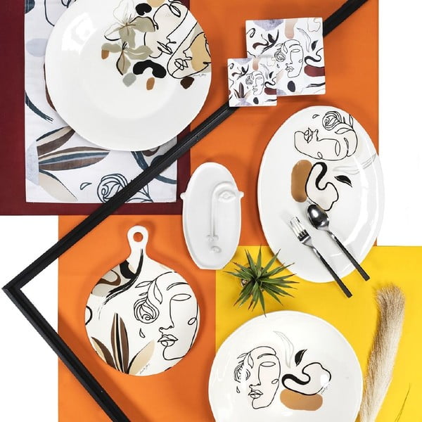 Keramický servírovací talíř VDE Tivoli 1996 Face to Grey, ø 35 cm-image-4