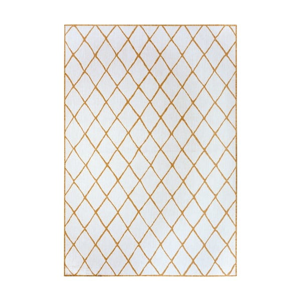Okrově žluto-bílý venkovní koberec 160x230 cm Malaga – NORTHRUGS