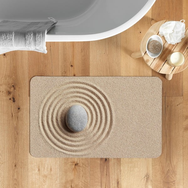 Světle hnědá koupelnová předložka 50x120 cm Serena – douceur d'intérieur-image-1