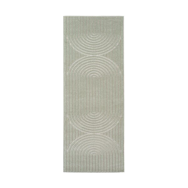 Zelený vnitřní a venkovní běhoun 80x250 cm Nova 1201 – Ayyildiz Carpets