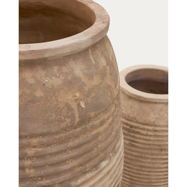 Květináče z terakoty v sadě 2 ks ø 54 cm Llonga – Kave Home-image-4