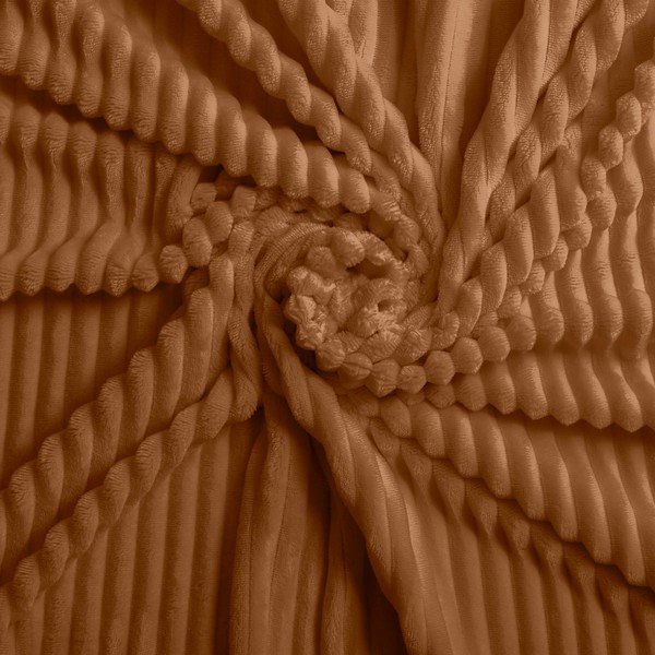 Světle hnědé 3dílné flanelové povlečení na dvoulůžko/prodloužené 240x220 cm Veloutea – douceur d'intérieur-image-3
