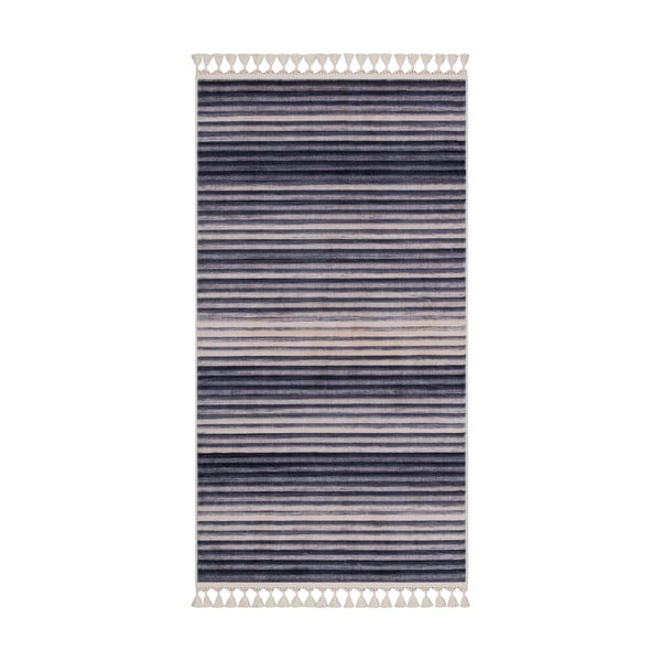Šedo-béžový pratelný koberec běhoun 300x100 cm - Vitaus