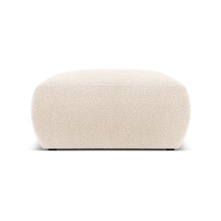 Béžový taburet z textilie bouclé Molino – Micadoni Home