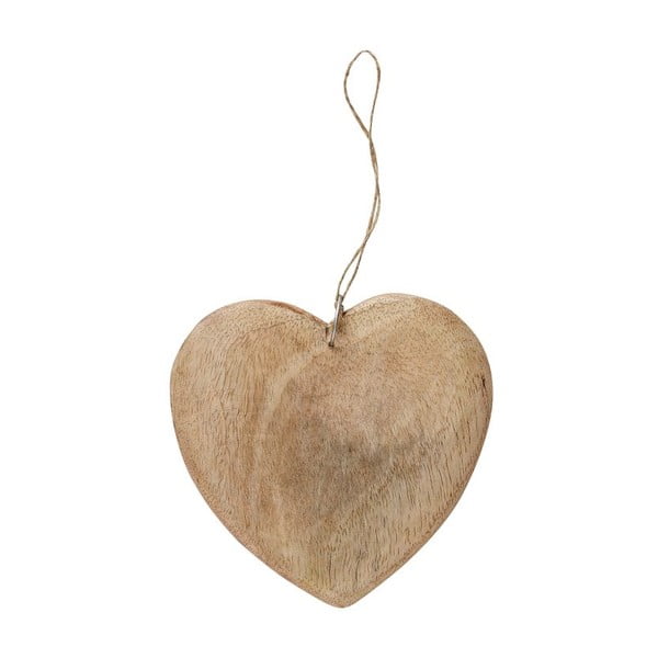 Dřevěné srdce, velké, 3 ks