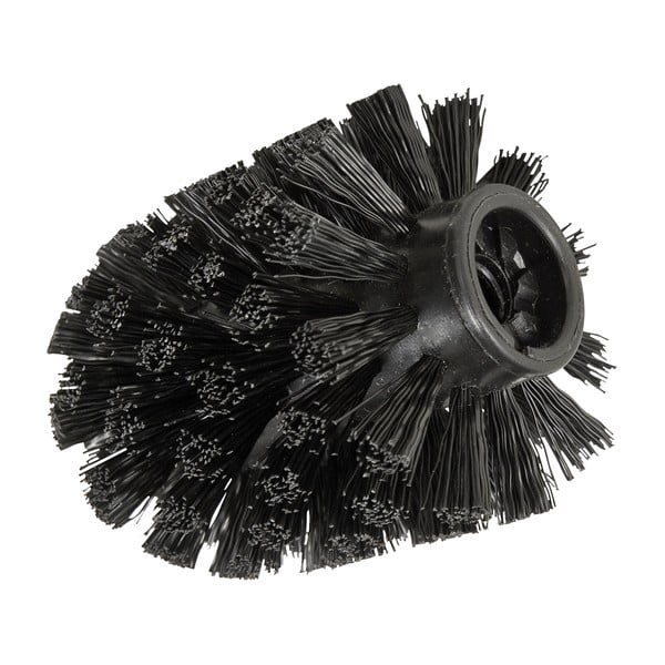 Černá náhradní hlavice pro WC kartáč Wenko, ø 7,5 cm