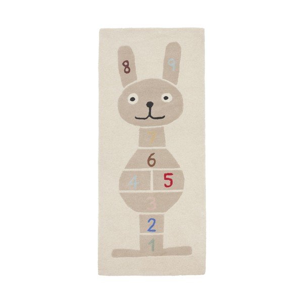 Ručně tkaný dětský hrací koberec s příměsí vlny 75x180 cm Rabbit Hopscotch – OYOY Mini