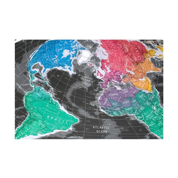 Širokoúhlá mapa v průhledném pouzdru The Future Mapping Company Future Map, 101 x 58 cm-image-1