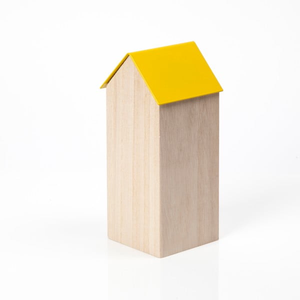 Žlutý úložný box House Large