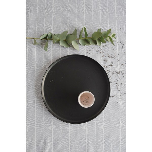 Černý kameninový velký talíř ÅOOMI Luna, ø 27,5 cm-image-2