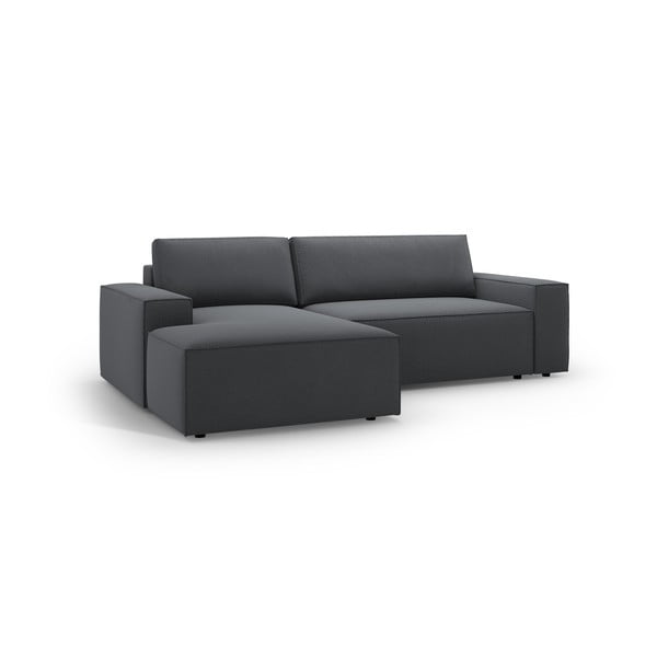 Tmavě šedá rozkládací rohová pohovka (levý roh) Jodie – Micadoni Home-image-2