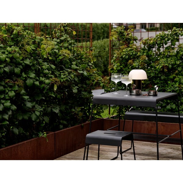 Černý kovový jídelní stůl 58x75 cm A-Café – Zone-image-1