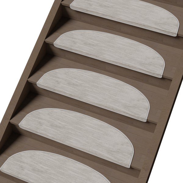 Krémové nášlapy na schody v sadě 16 ks 20x65 cm Desert Sand – Vitaus-image-1