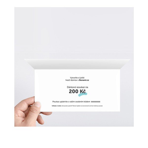 Tištěný dárkový poukaz na 200 Kč-image-1