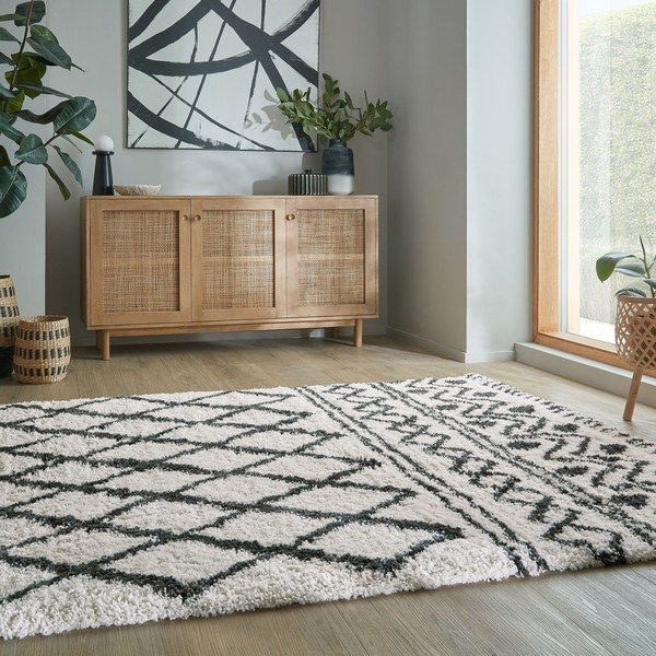 Koberec slonovinový 120x170 cm Souq Lines – Flair Rugs-image-1