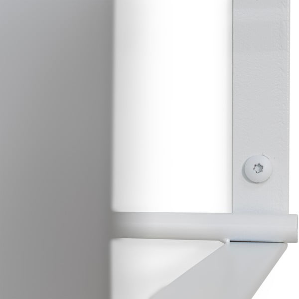 Bílý kovový nástěnný věšák s poličkou 100 cm Rex – Spinder Design-image-3