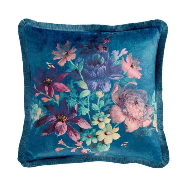 Sametový dekorační polštář 45x45 cm Bridgerton Romantic Floral – Catherine Lansfield