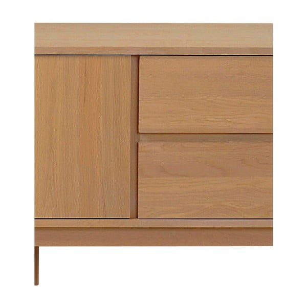 Přírodní televizní stolek z dubového dřeva YuRAi Rowico-image-2