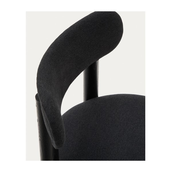 Černé jídelní židle z dubového dřeva v sadě 2 ks Nebai – Kave Home-image-4