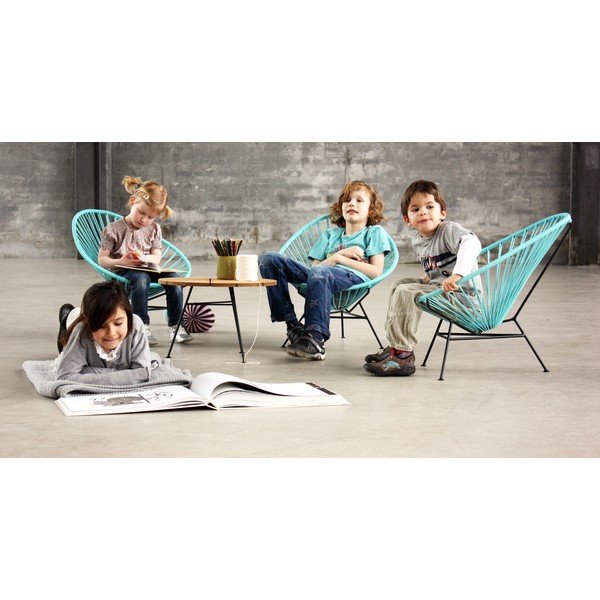 Dětské křeslo Acapulco Mini, světle modré-image-4