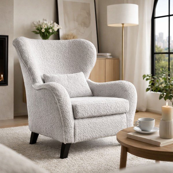 Šedé křeslo ušák Miuform Miuf-image-1