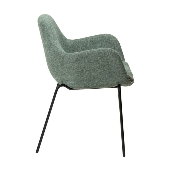 Světle zelené křeslo z textilie bouclé Zimmer – DAN-FORM Denmark-image-2