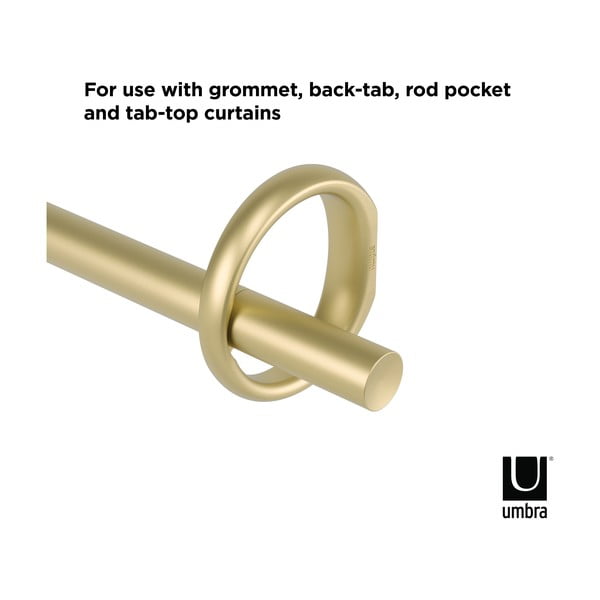 Ocelová roztažitelná garnýž 107 - 305 cm Ringlet – Umbra-image-4