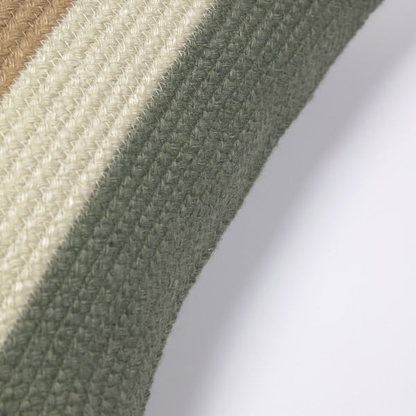 Zeleno-béžový povlak na polštář z recyklovaného plastu Kave Home Leeith, 45 x 45 cm-image-1